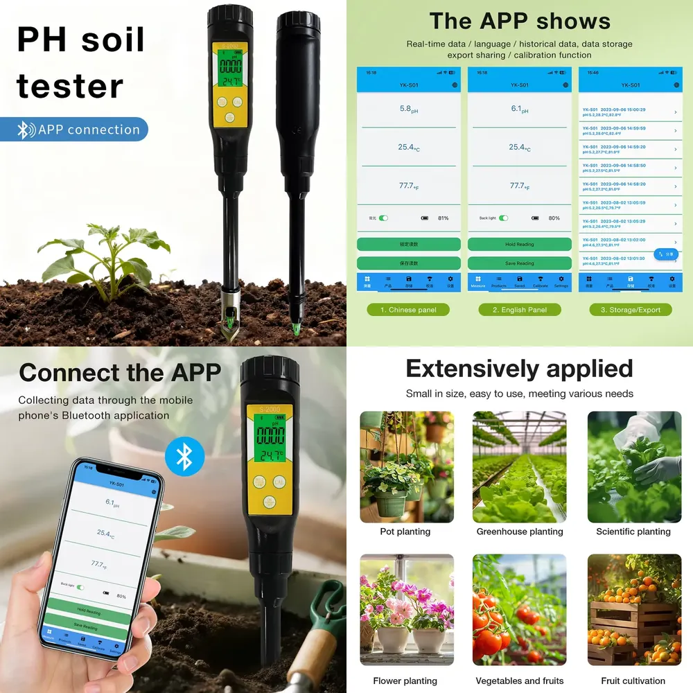 Smart Garden Usa - WAP01 Smart Soil PH Meter for