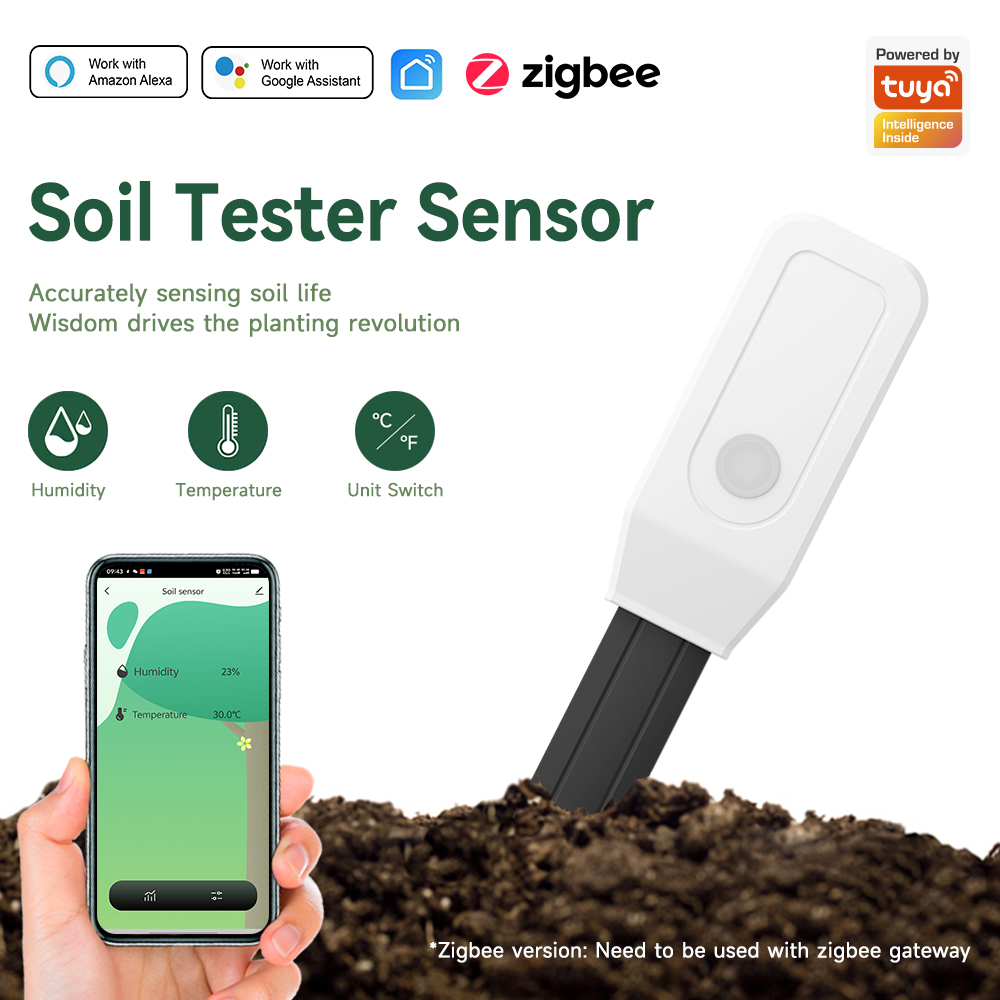 App Smart Garden - iHseno Tuya Zigbee Smart Soil Tester