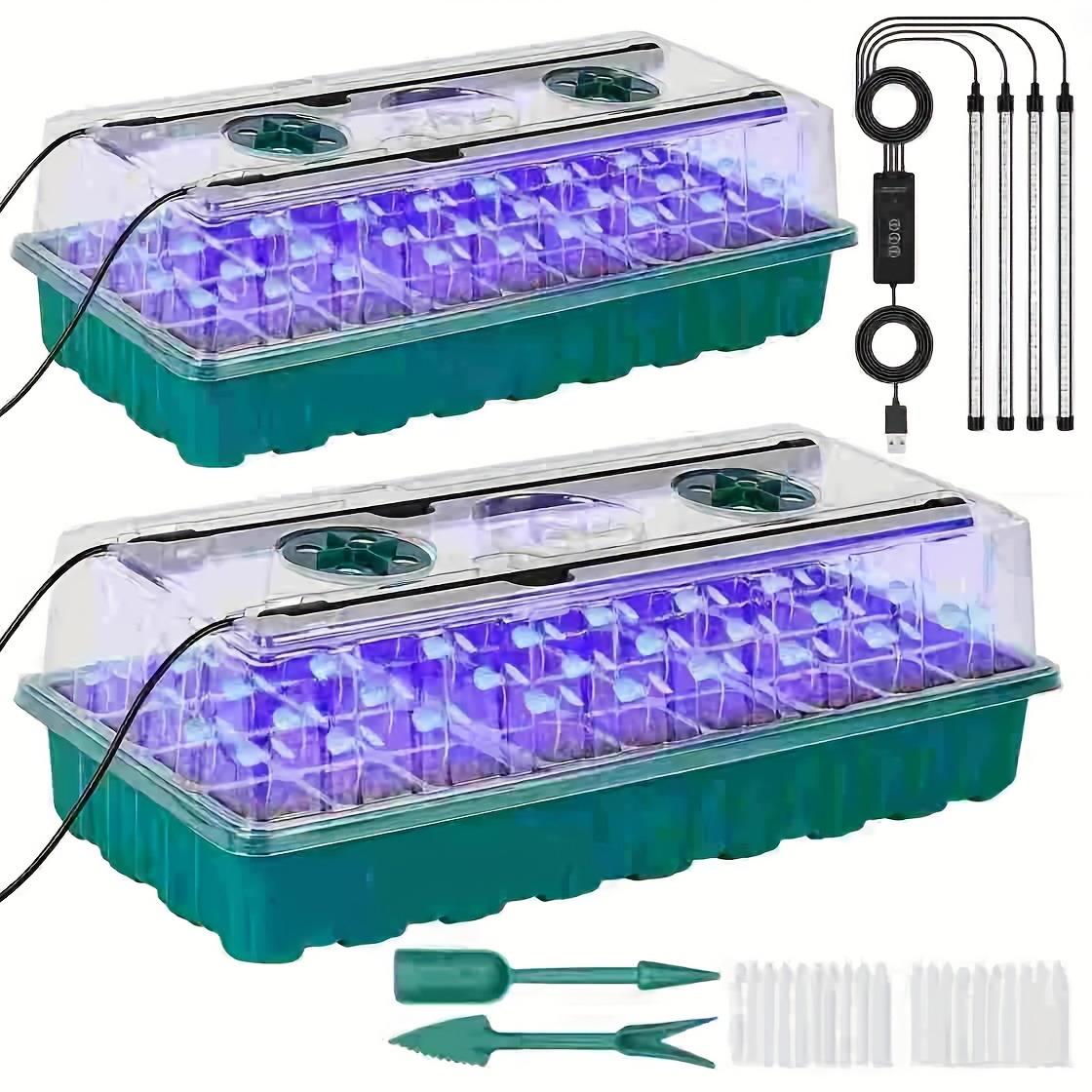 Smart Garden Domes - 72-Cell Seed Starter Tray with Growth