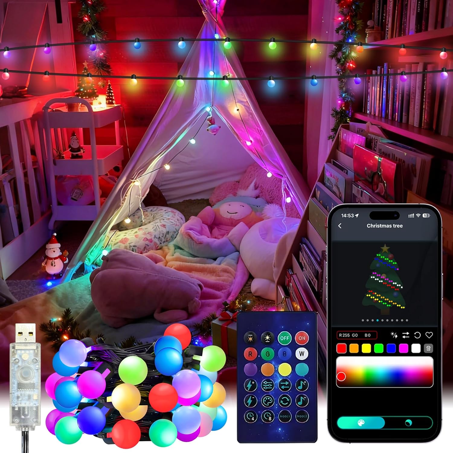 App Smart Garden - Smart Globe String Lights 5/10M RGB