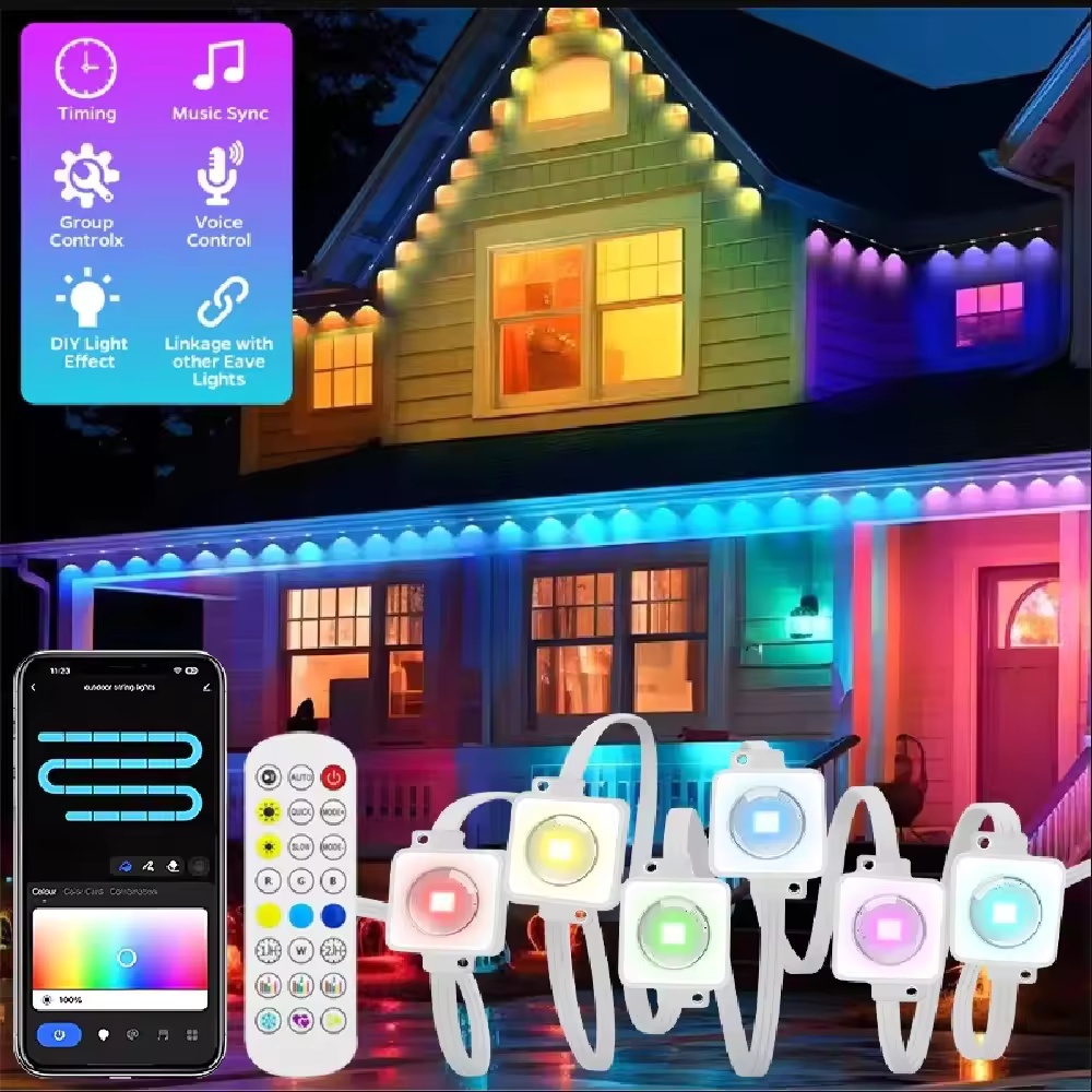 App Smart Garden - 15M/30M/45M/60M/90M RGBIC Smart Eaves Light with