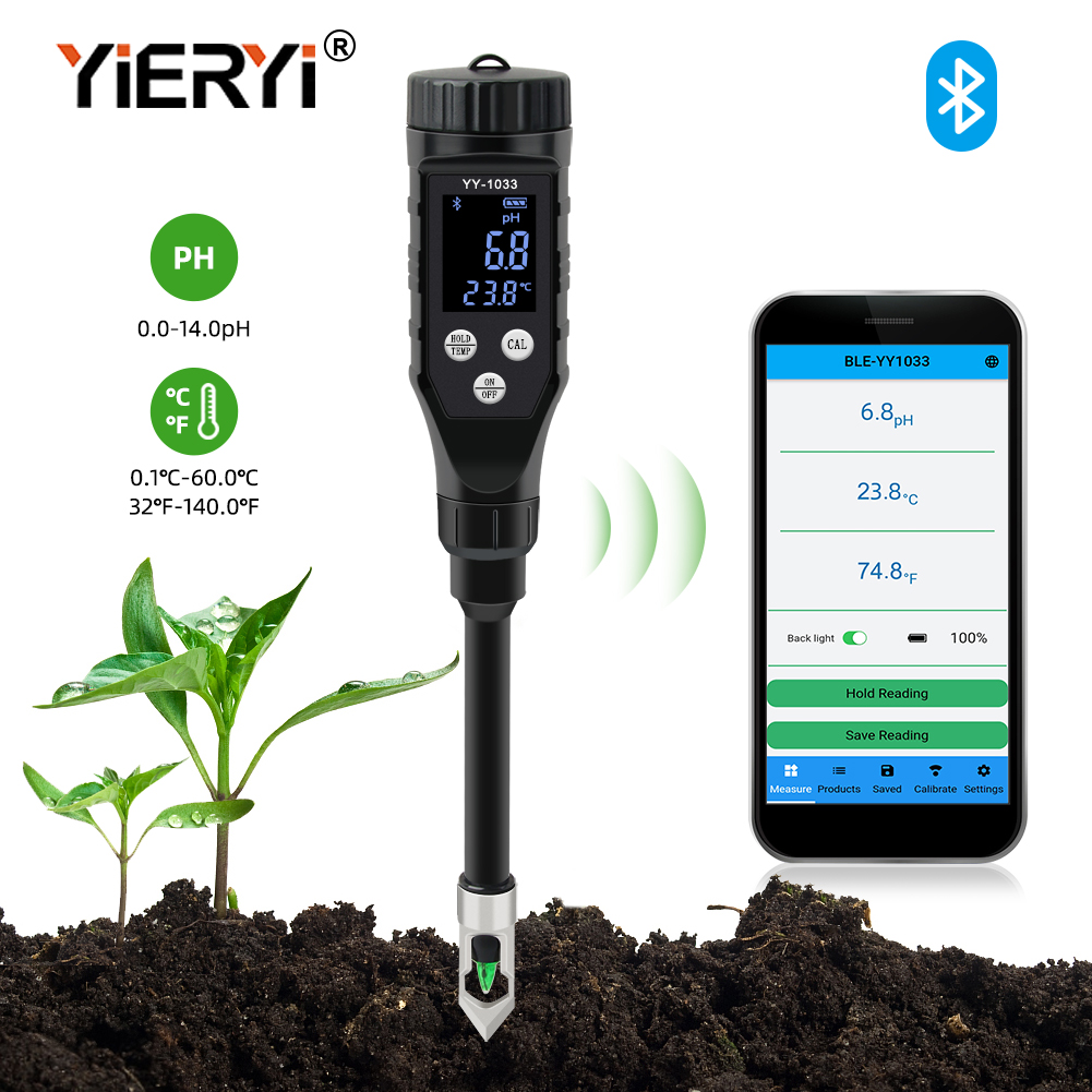 Smart Garden Domes - Yieryi Smart Bluetooth Soil PH TEMP