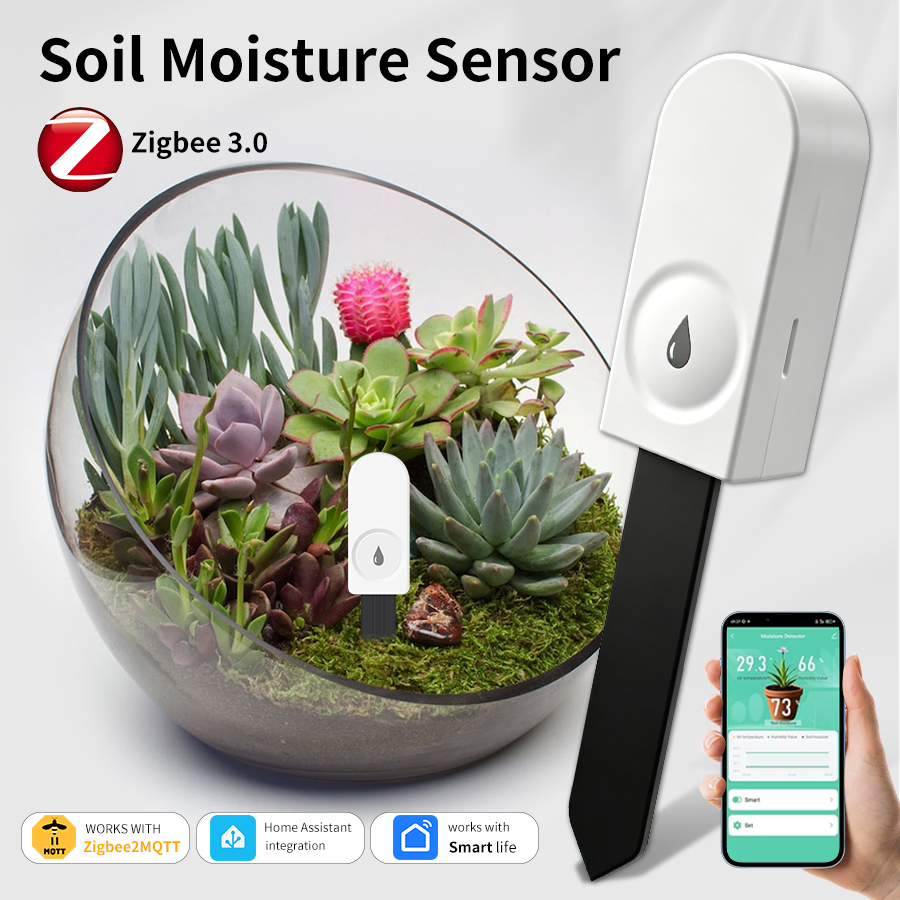 Smart ZigBee Soil Moisture Sen - App Smart Garden review and price