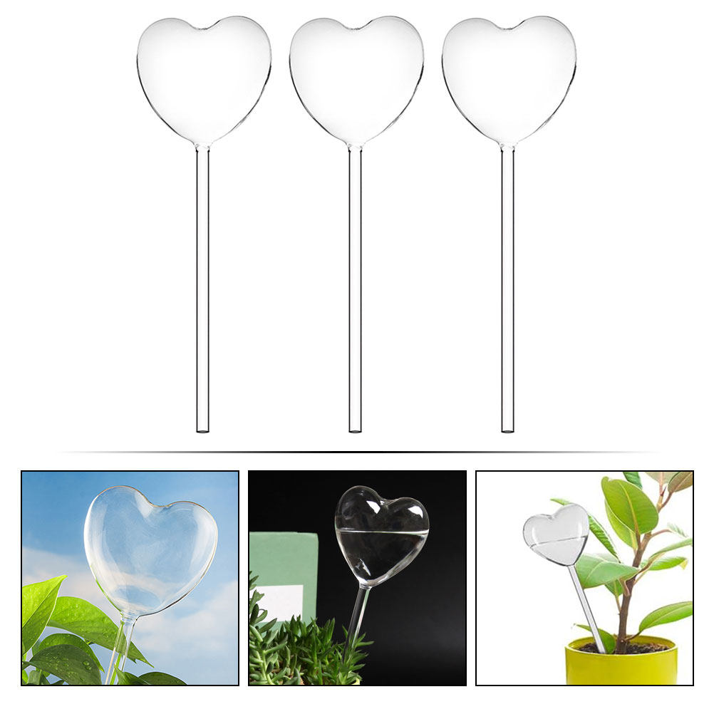 3Pcs Heart Shaped Glass Self W - Smart Garden Furniture review and price