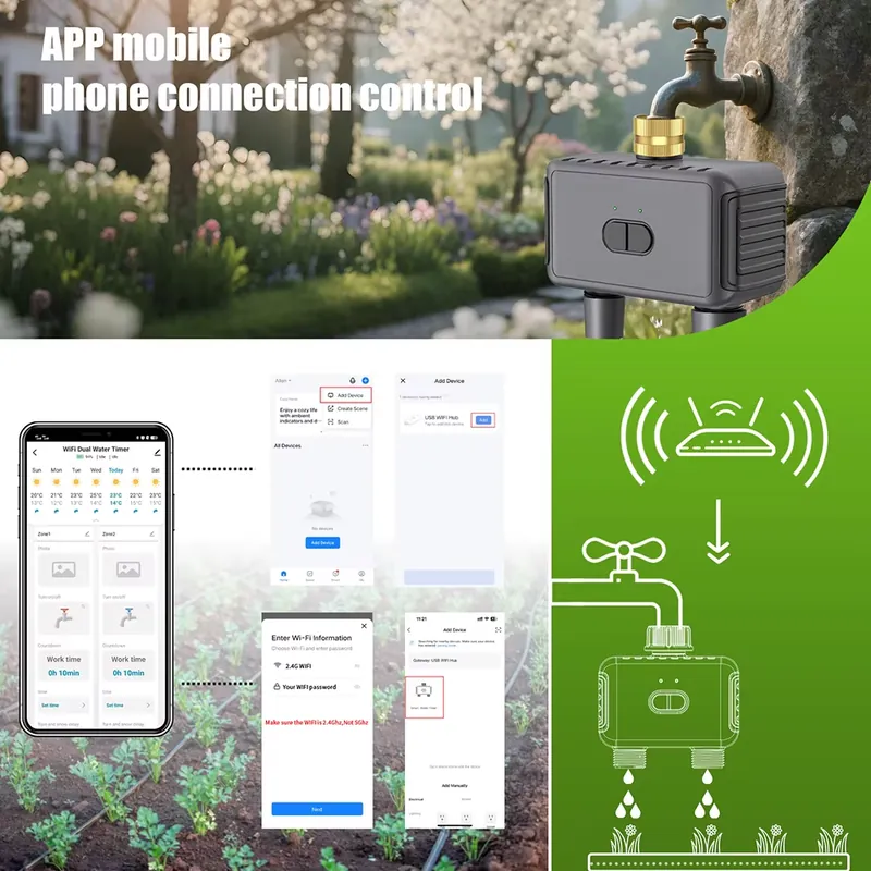 WAP01 WiFi APP Control Dual Ho - App Smart Garden review and price