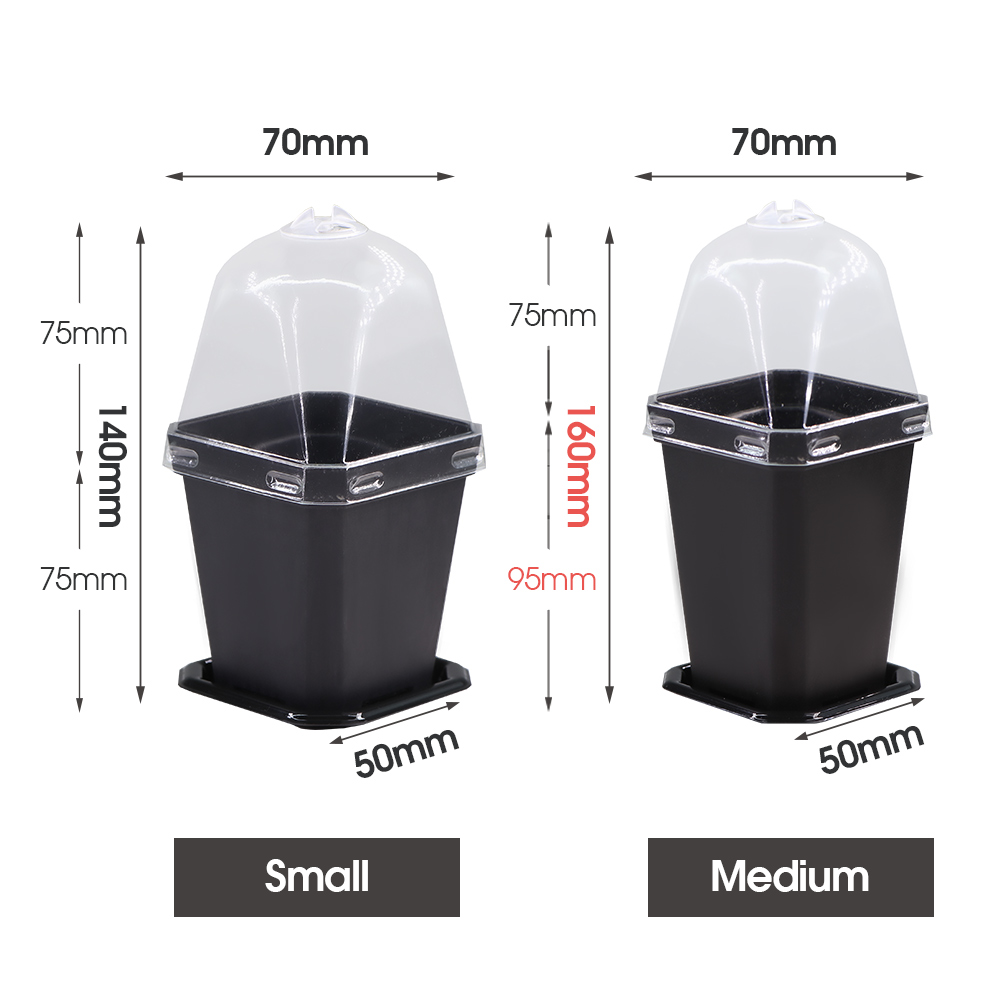 Sturdy Black Planter Pots with - Smart Garden Domes review and price