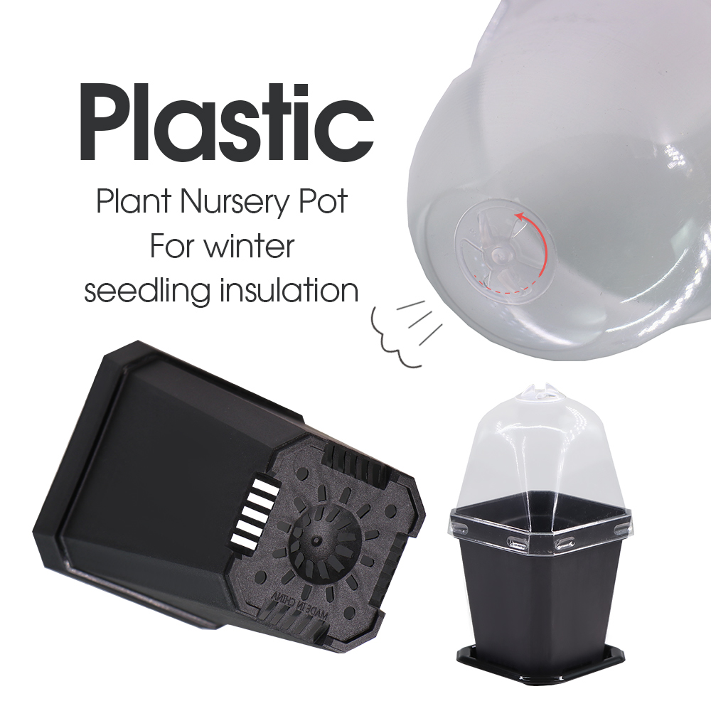 Sturdy Black Planter Pots with - Smart Garden Domes review and price