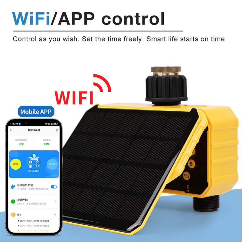 WiFi 1/2 Outlets Solar Irrigat - App Smart Garden review and price