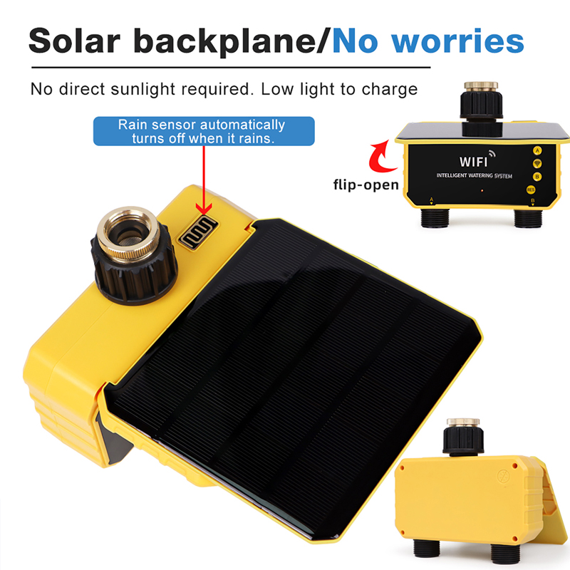 WiFi 1/2 Outlets Solar Irrigat - App Smart Garden review and price