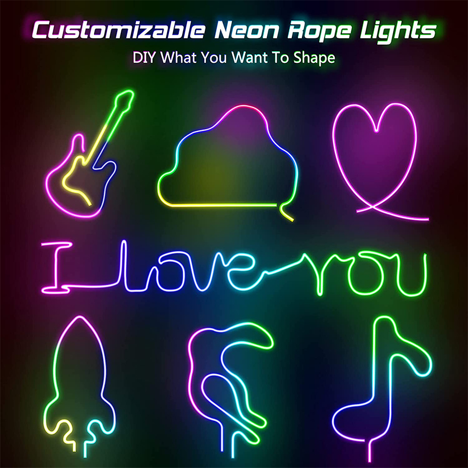 RGBIC LED Neon Strip 12V 96LED - App Smart Garden review and price