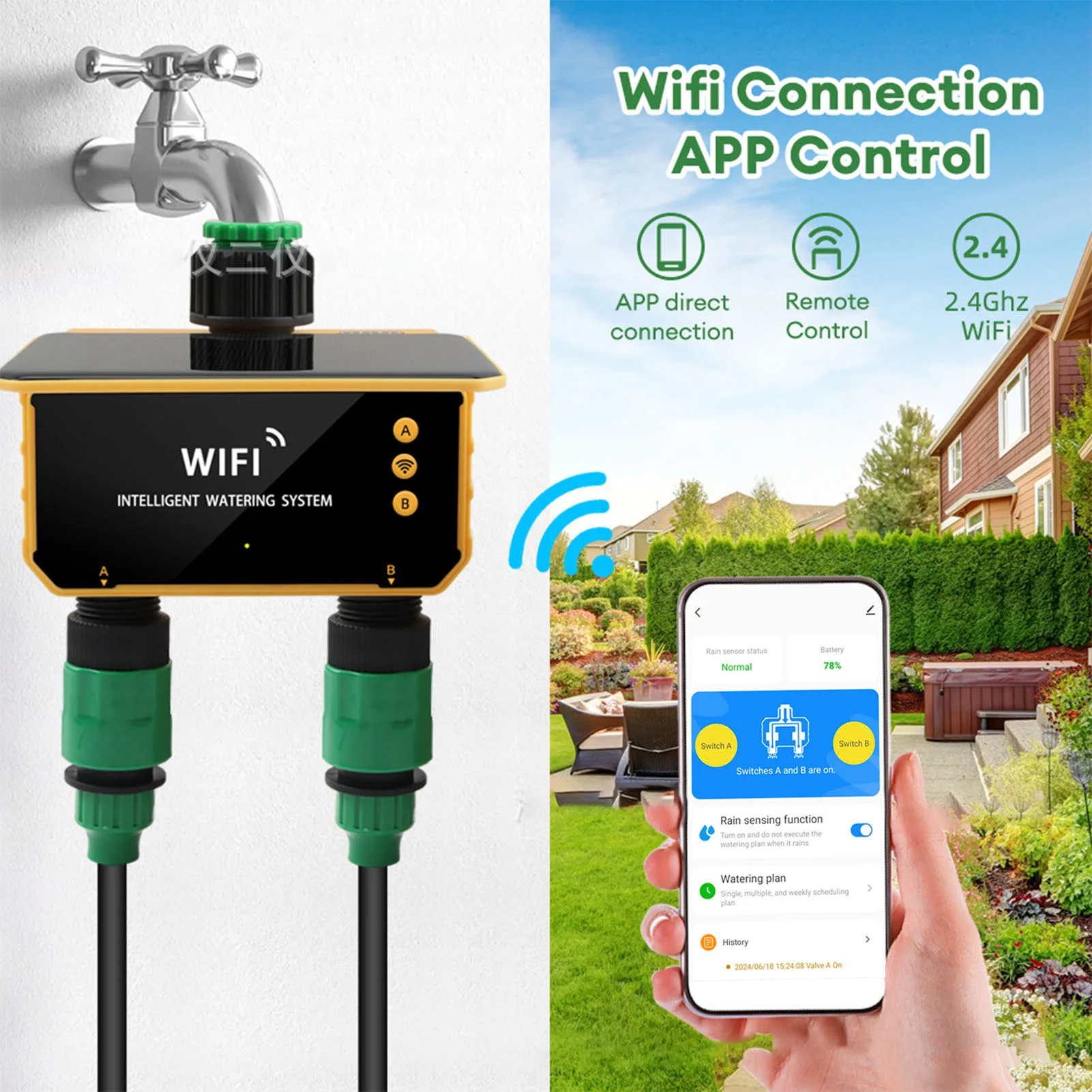 Solar WiFi Smart Irrigation Ti - App Smart Garden review and price