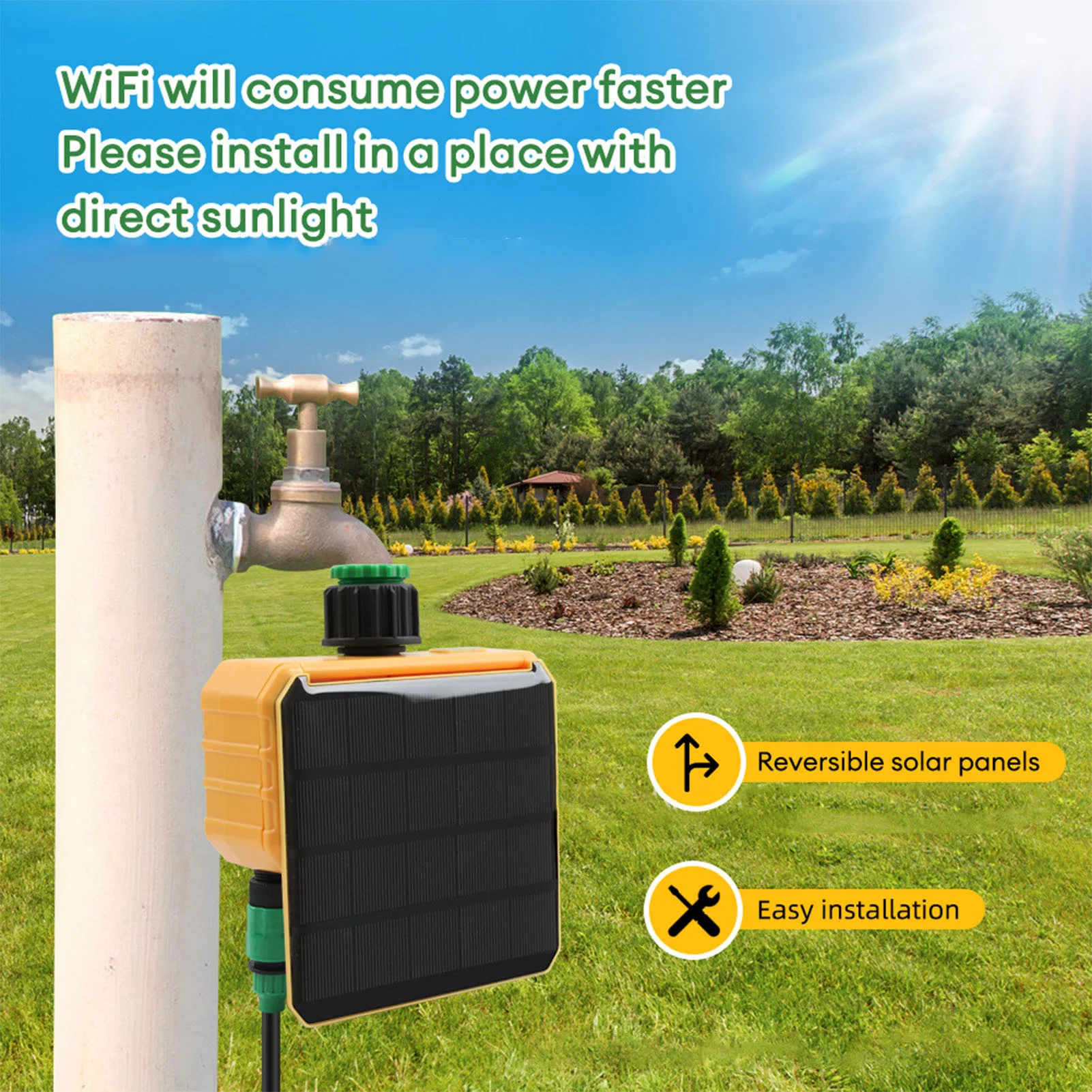 Solar WiFi Smart Irrigation Ti - App Smart Garden review and price