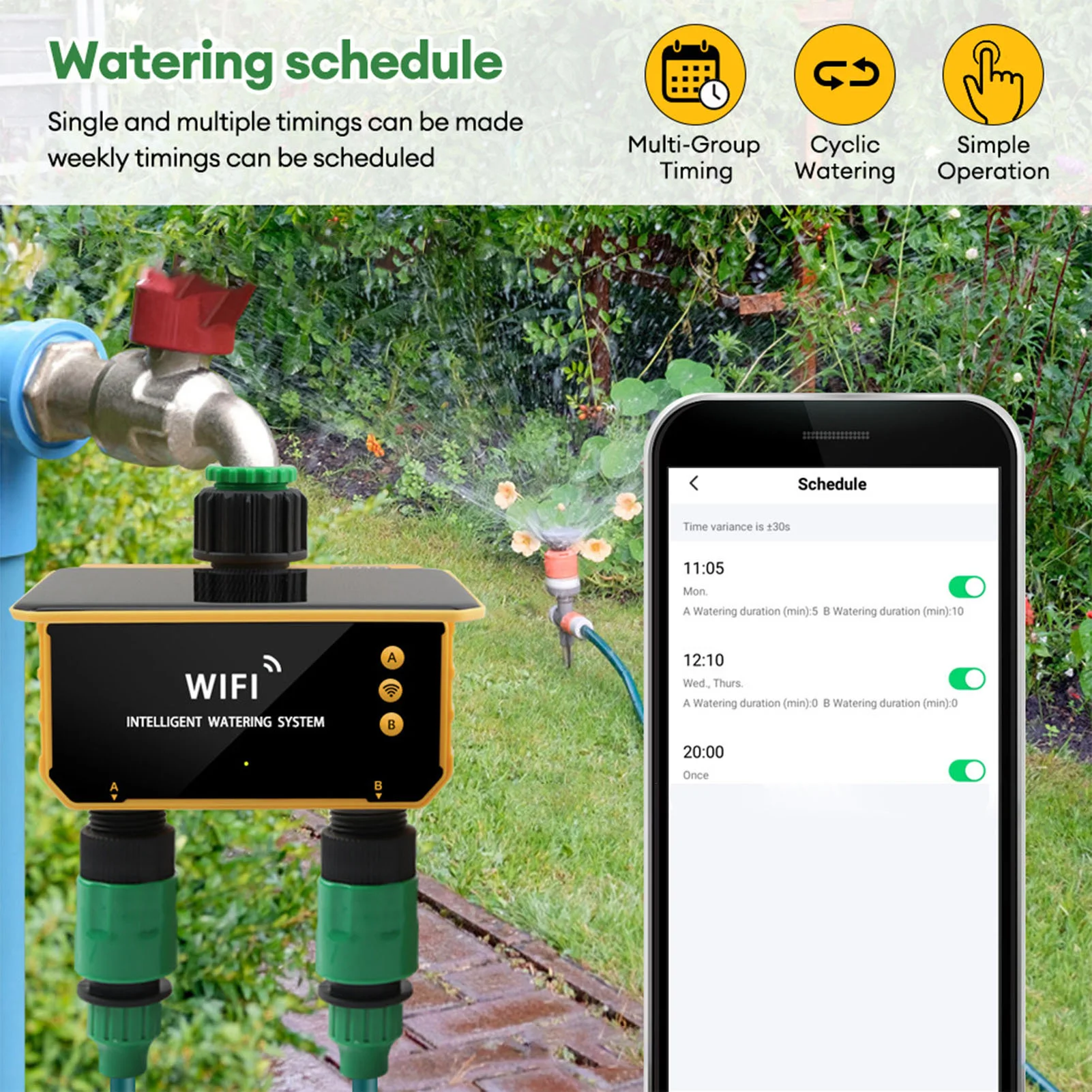 Solar WiFi Smart Irrigation Ti - App Smart Garden review and price