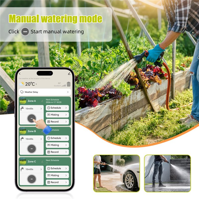 ABMH-Wifi Smart Water Timer 3- - Smart Garden Zone review and price