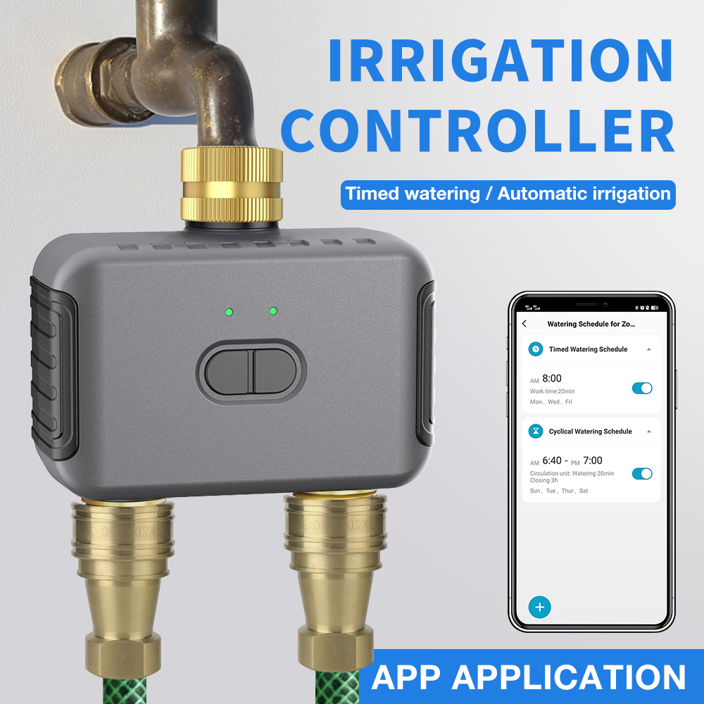 Tuya 2 Zone Watering Timer Gar - Smart Garden Usa review and price